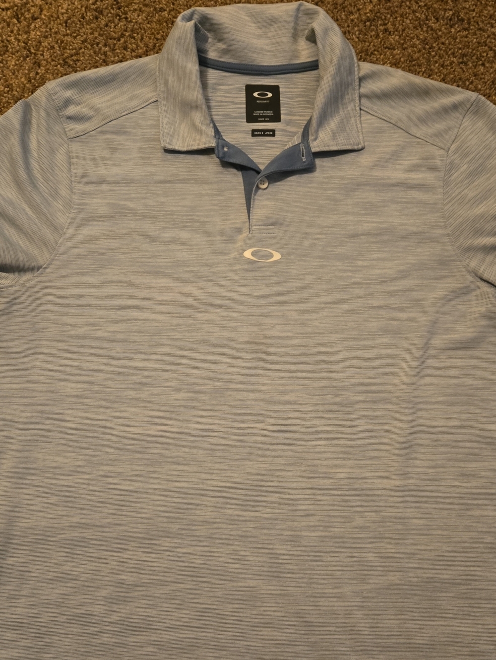 Oakley Men’s Heathered Sky Blue Performance Polo